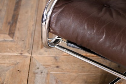 Vintage Pieff Leather Swivel Chair